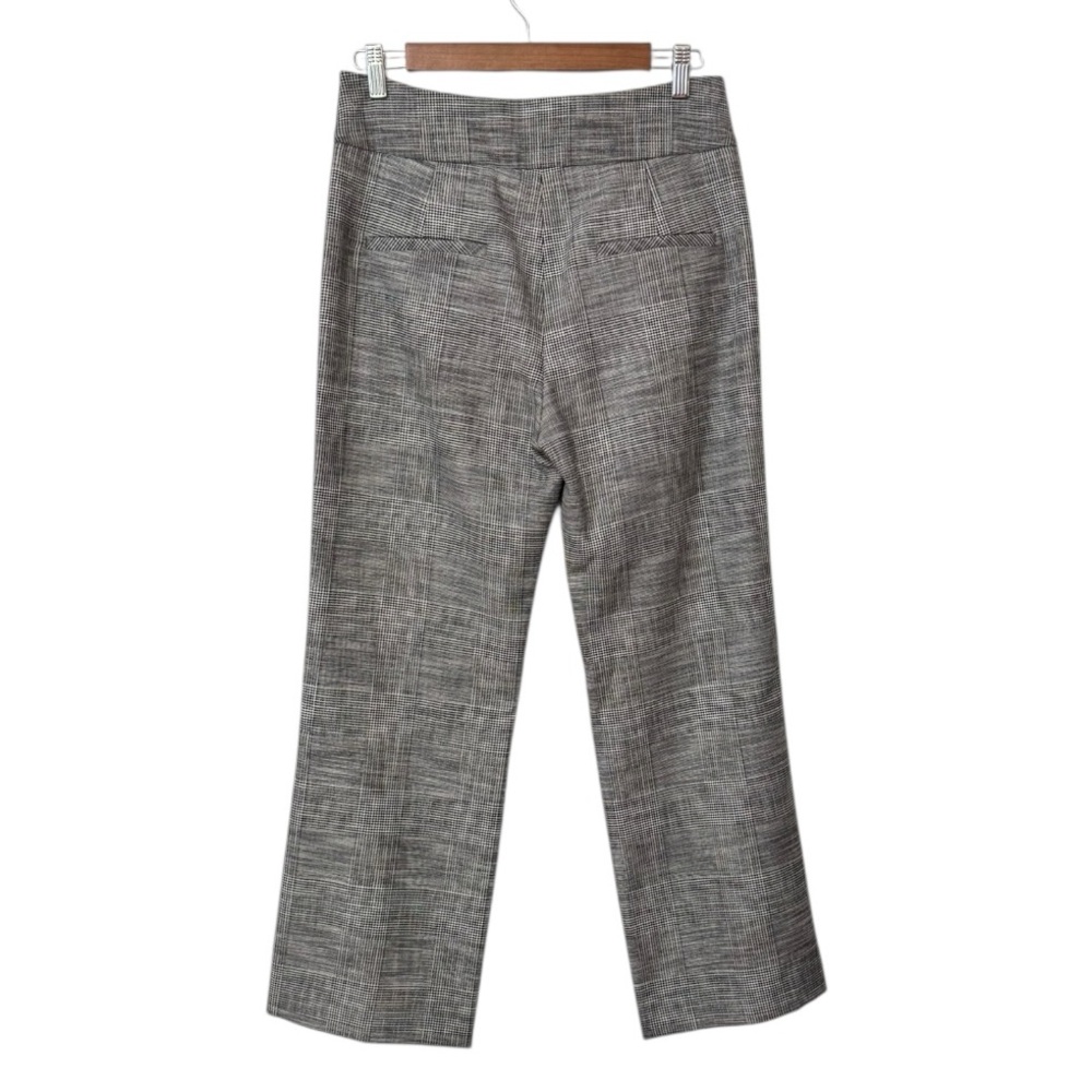 VERONICA BEARD | $395 Cormac Glen Plaid Cropped Trouser in Grey Motif, Size 6 - Picture 6 of 13